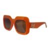 GLASSES SAMUEL & KEVIN FRAME ORANGE LENS BROWN - Image 2