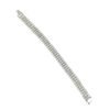 BRACELET  3 ROWS RHINESTONE CRYSTAL SILVER - Image 2